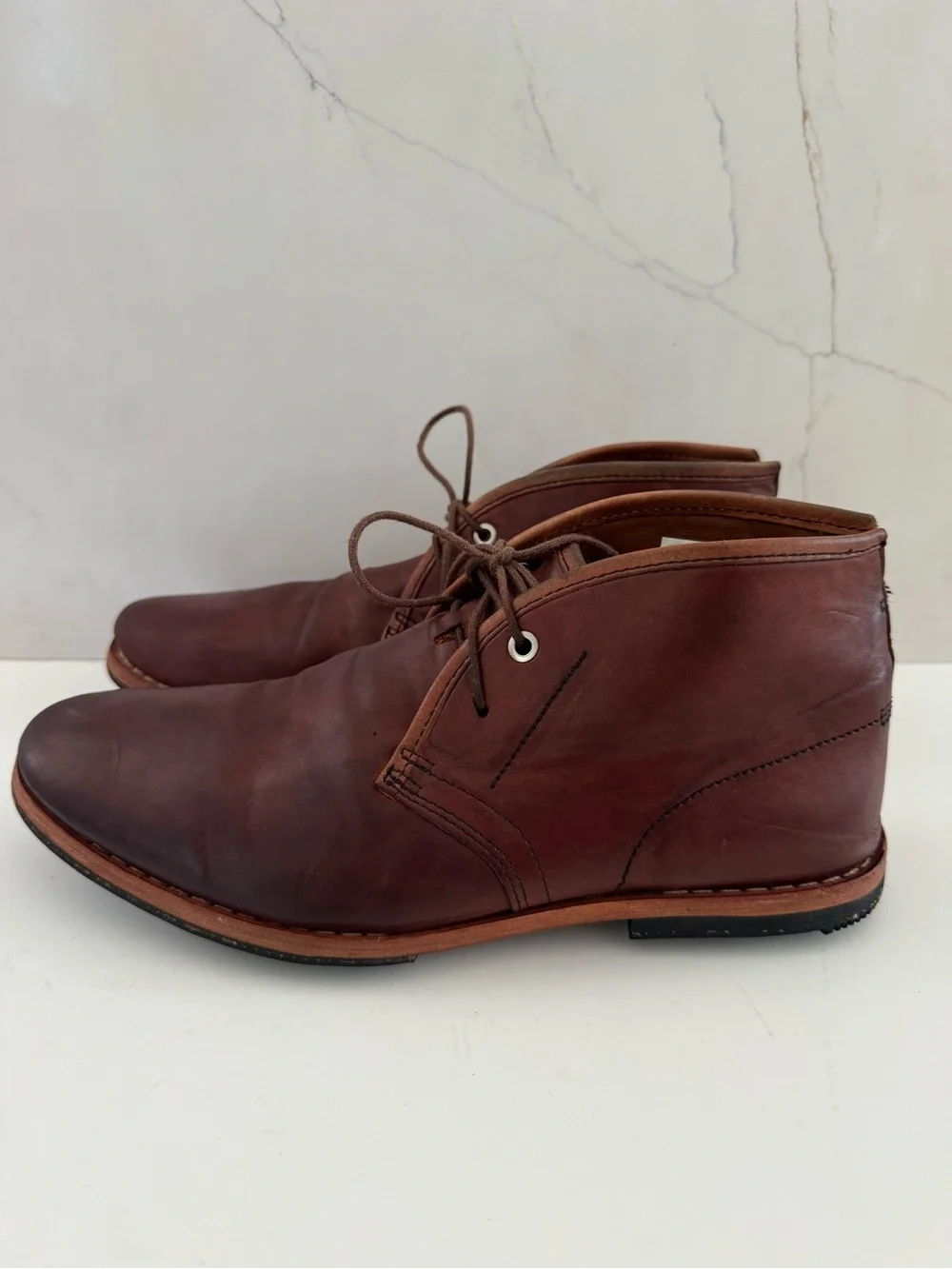 Timberland WODEHOUSE Brown Leather Chukka Boots Men 9 Casual Lace Up